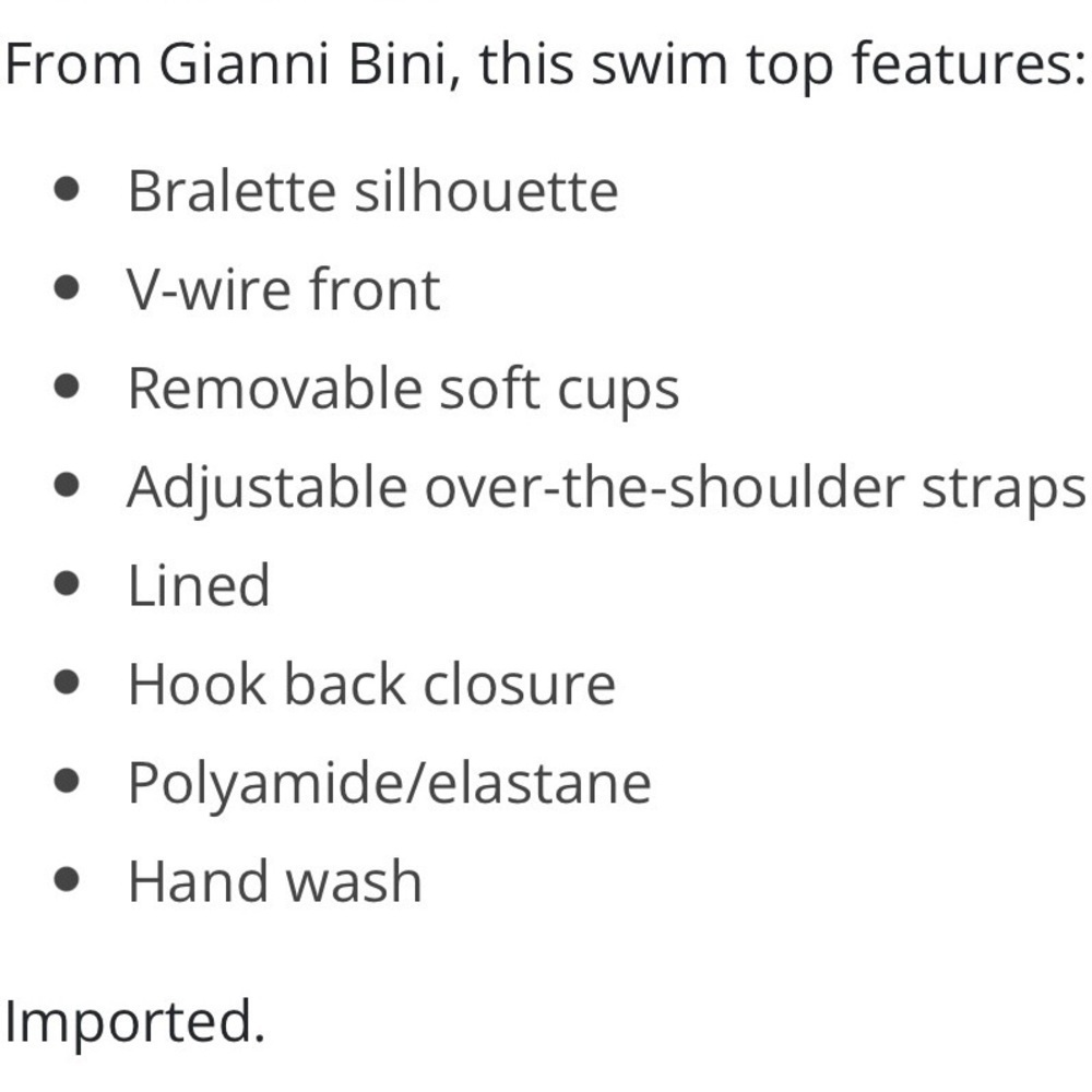 Giani Bini Mademoiselle V-wire snake print bralette tank bikini swim top - Picture 3 of 4
